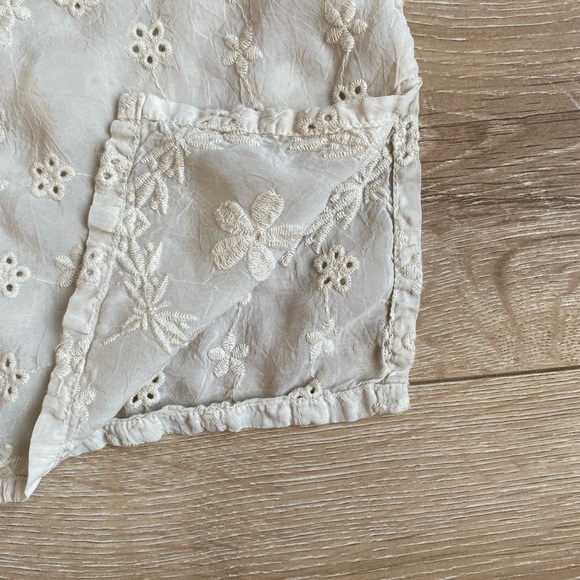 Johnny Was blouse shirt 100% Cupra Rayon eyelet lace embroidery detailing small - Picture 8 of 11